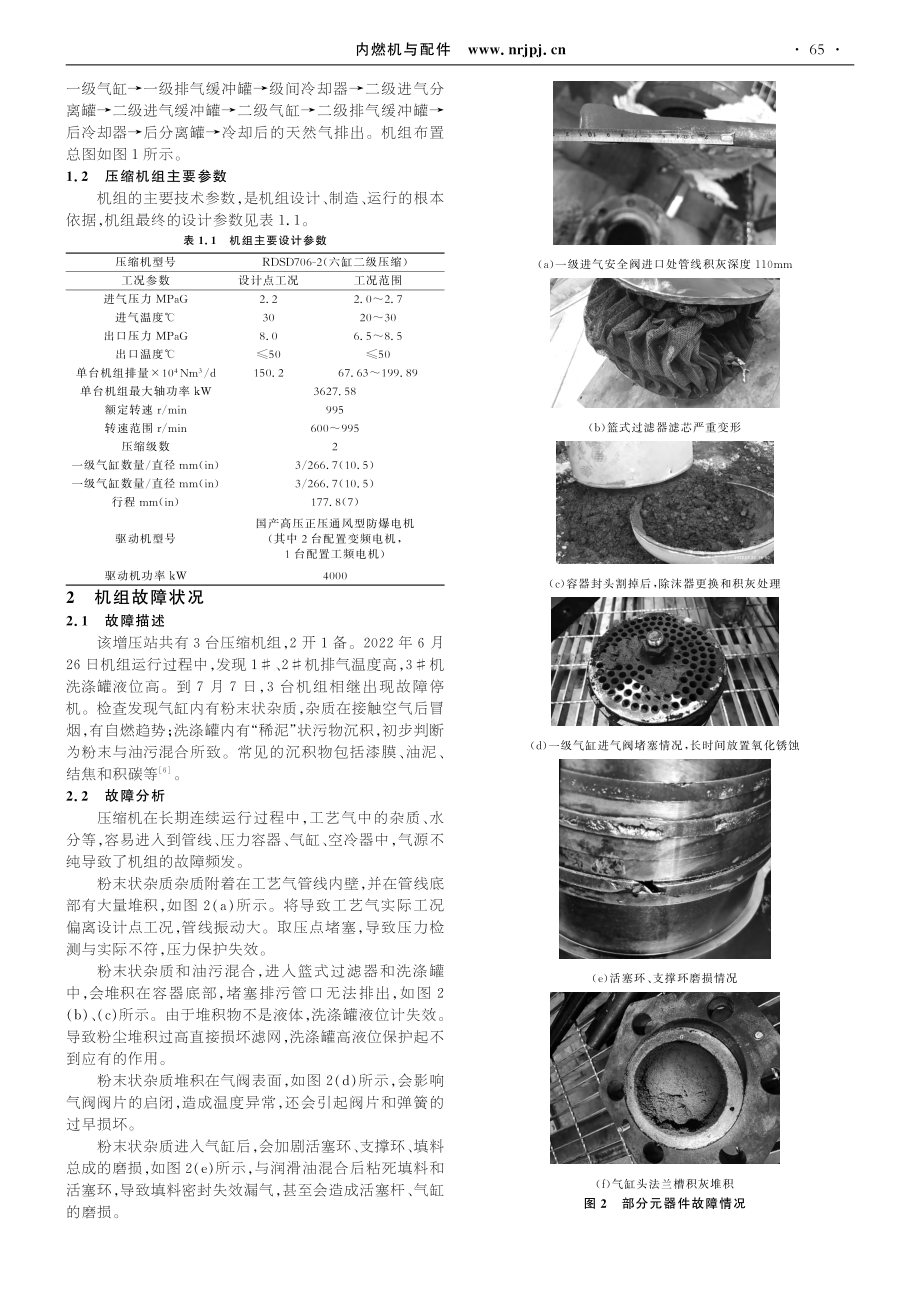 某增压站往复式压缩机故障处理及预防_范东亮.pdf_第2页