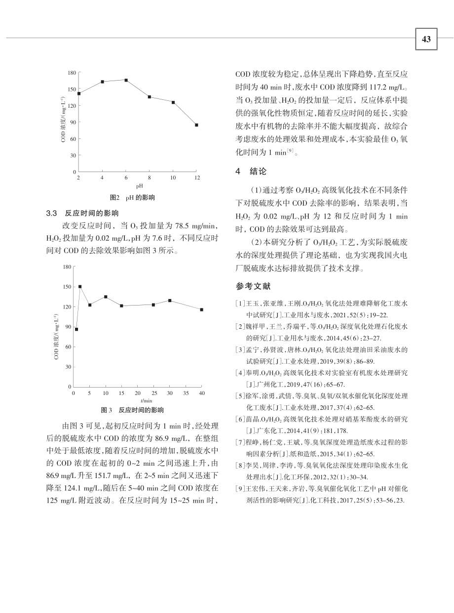 O_3_H_2O_2工艺去...脱硫废水中COD的性能研究_凌尚.pdf_第3页