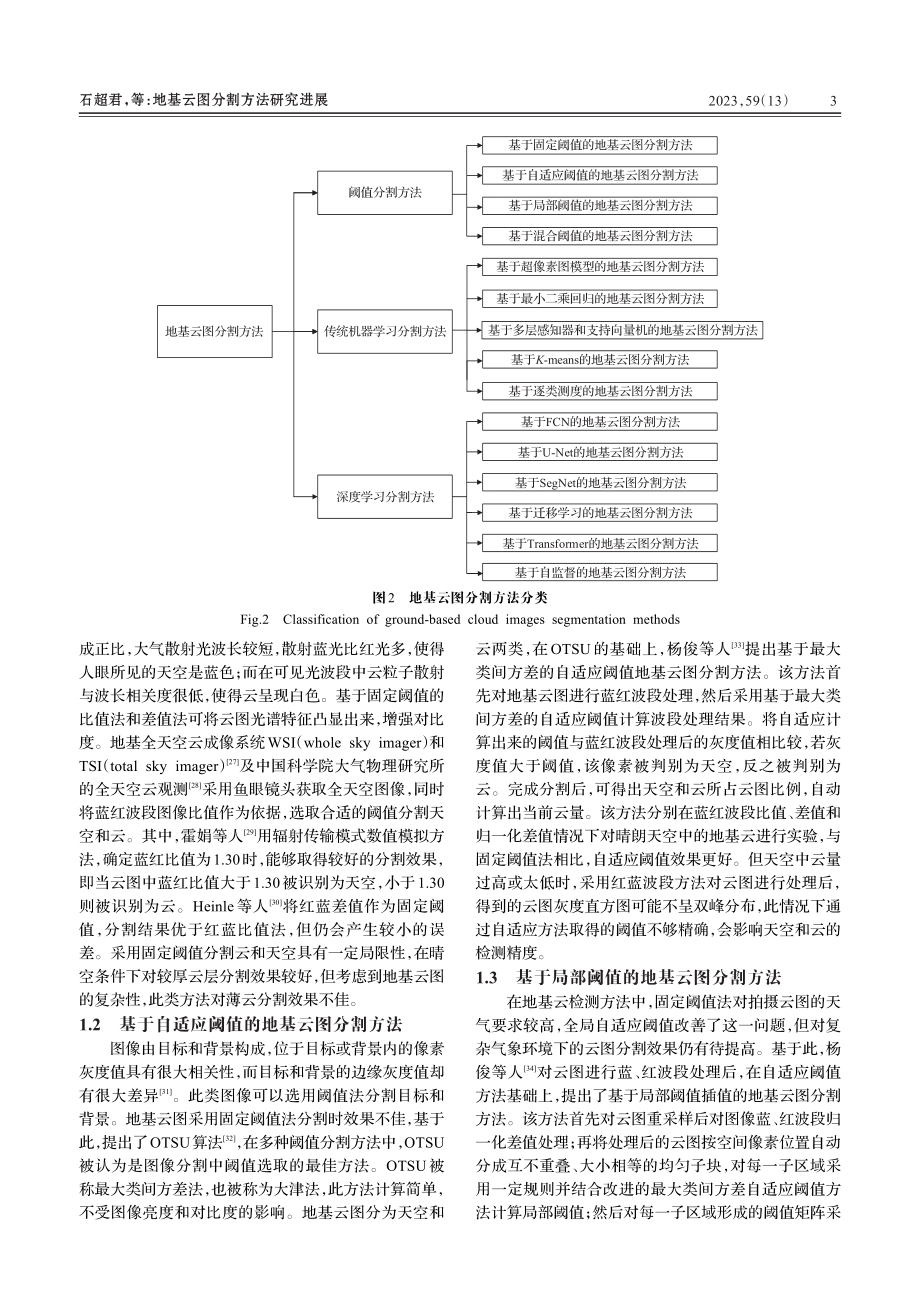 地基云图分割方法研究进展_石超君.pdf_第3页