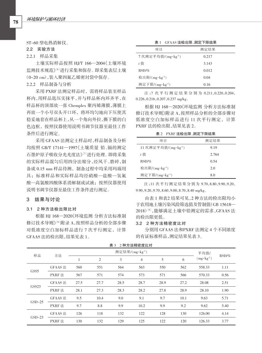 PXRF法测定土壤中铅的应用研究_刘畅.pdf_第2页