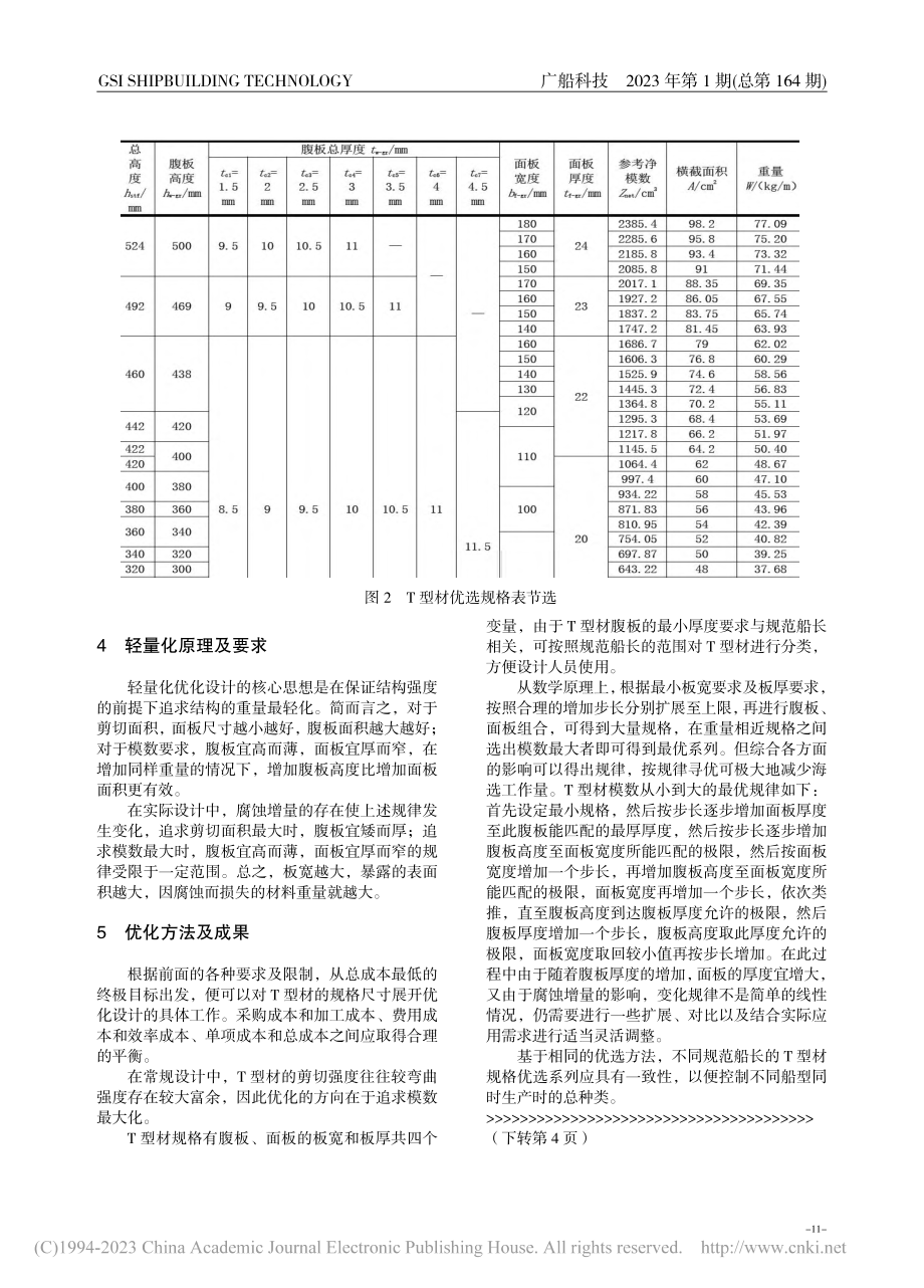 T型材规格优化设计_彭震.pdf_第3页