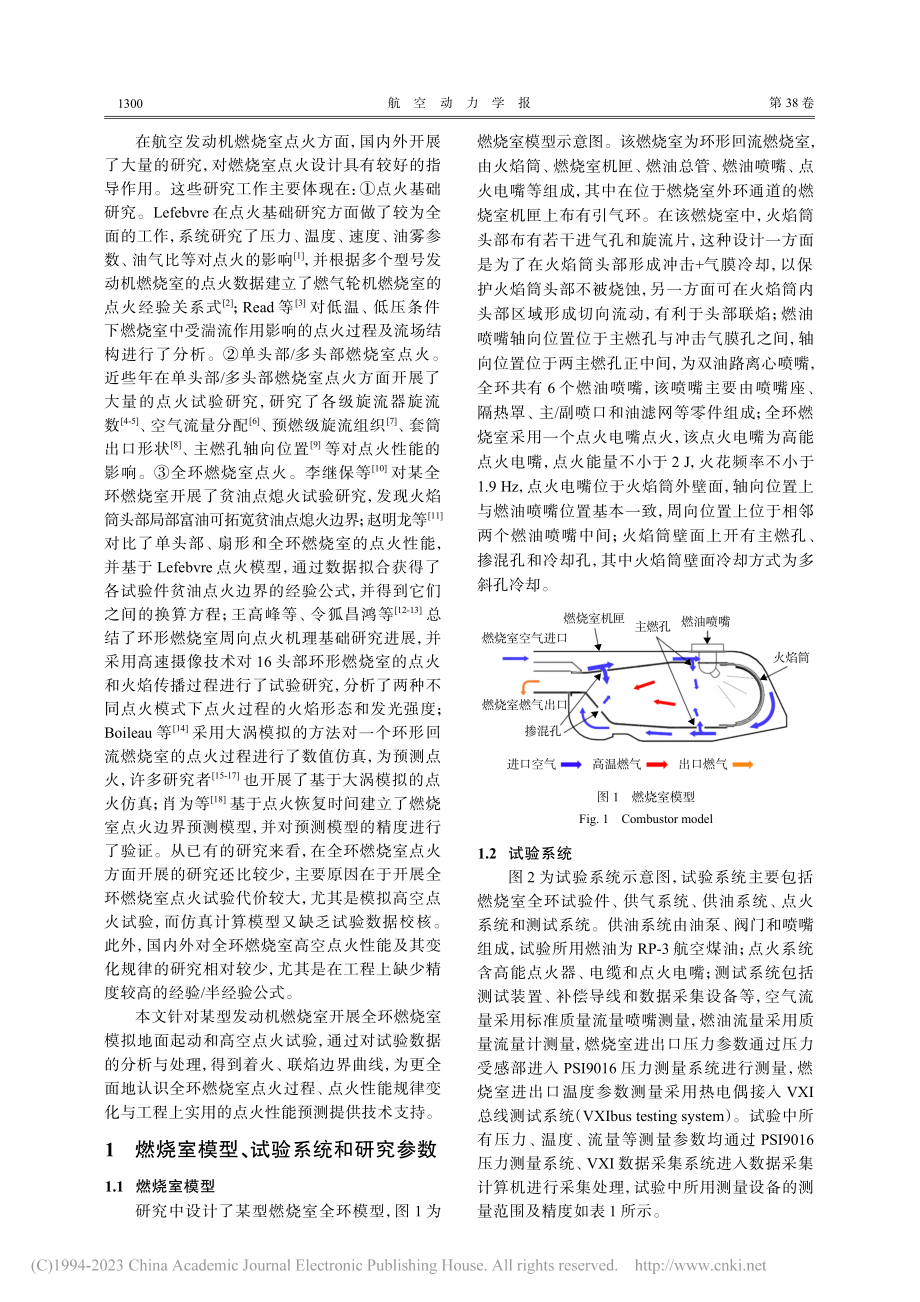 某型全环燃烧室点火特性试验_丁国玉.pdf_第2页