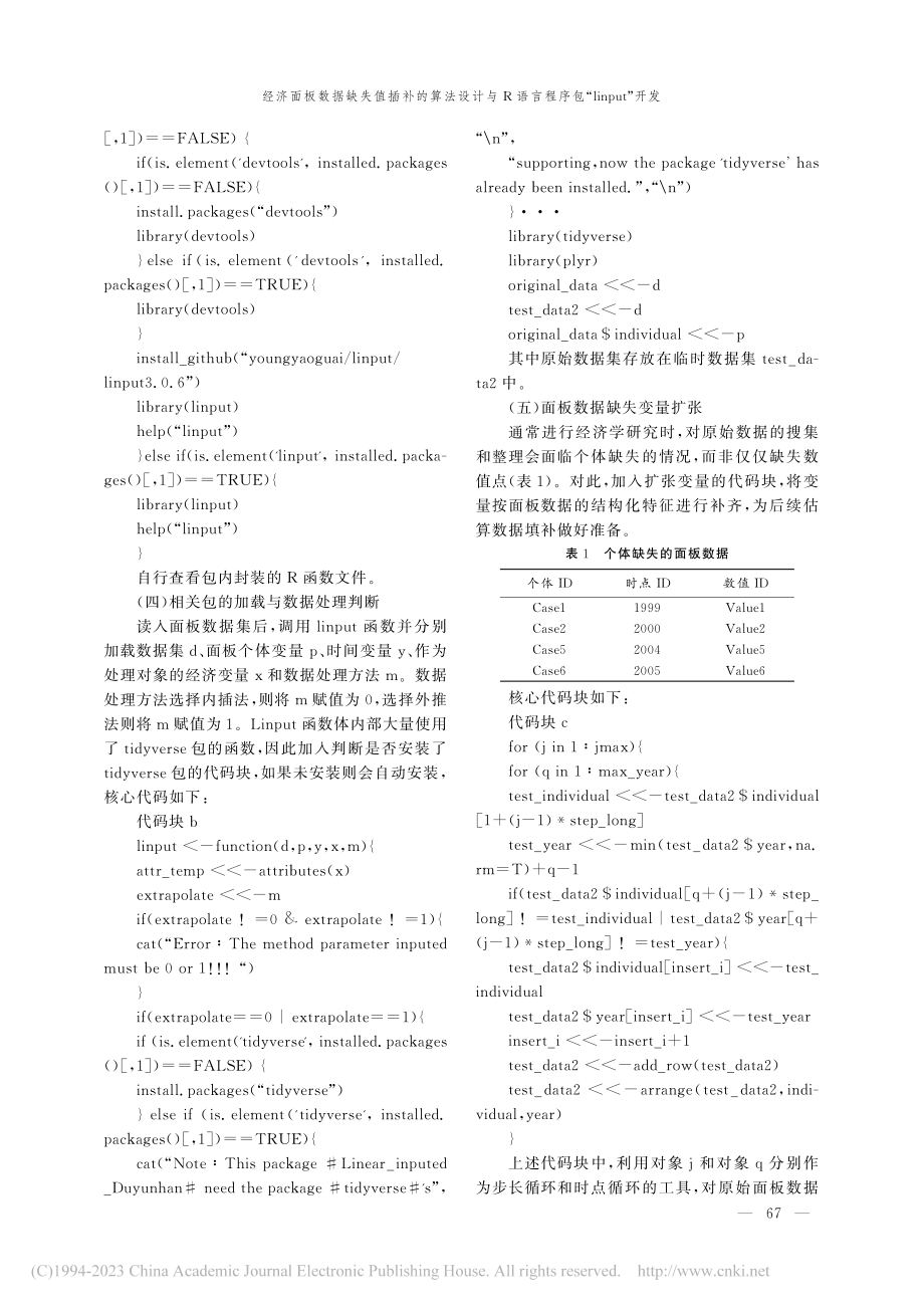 经济面板数据缺失值插补的算...程序包“linput”开发_杜云晗.pdf_第3页