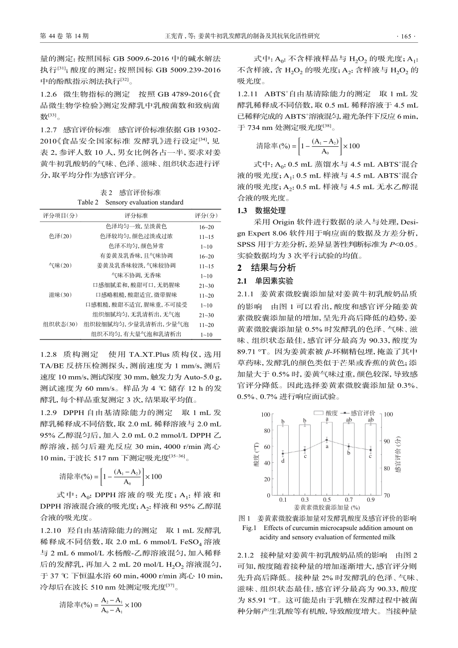 姜黄牛初乳发酵乳的制备及其抗氧化活性研究_王宪青.pdf_第3页