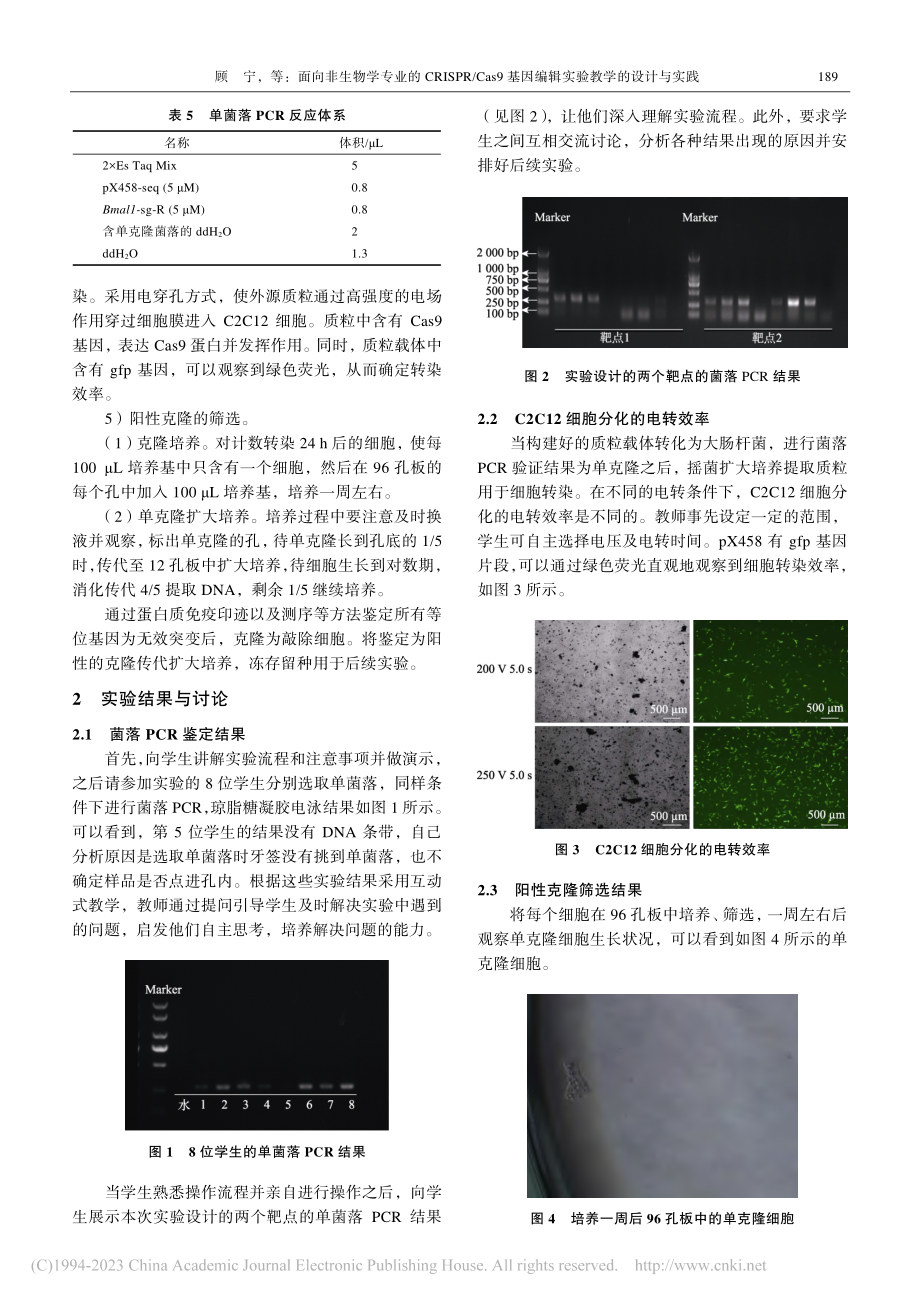 面向非生物学专业的CRIS...因编辑实验教学的设计与实践_顾宁.pdf_第3页