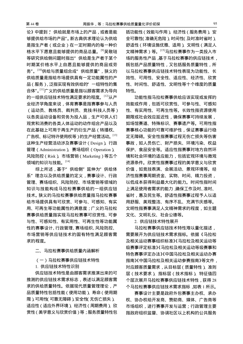 马拉松赛事供给质量量化评价初探_周振华.pdf_第2页