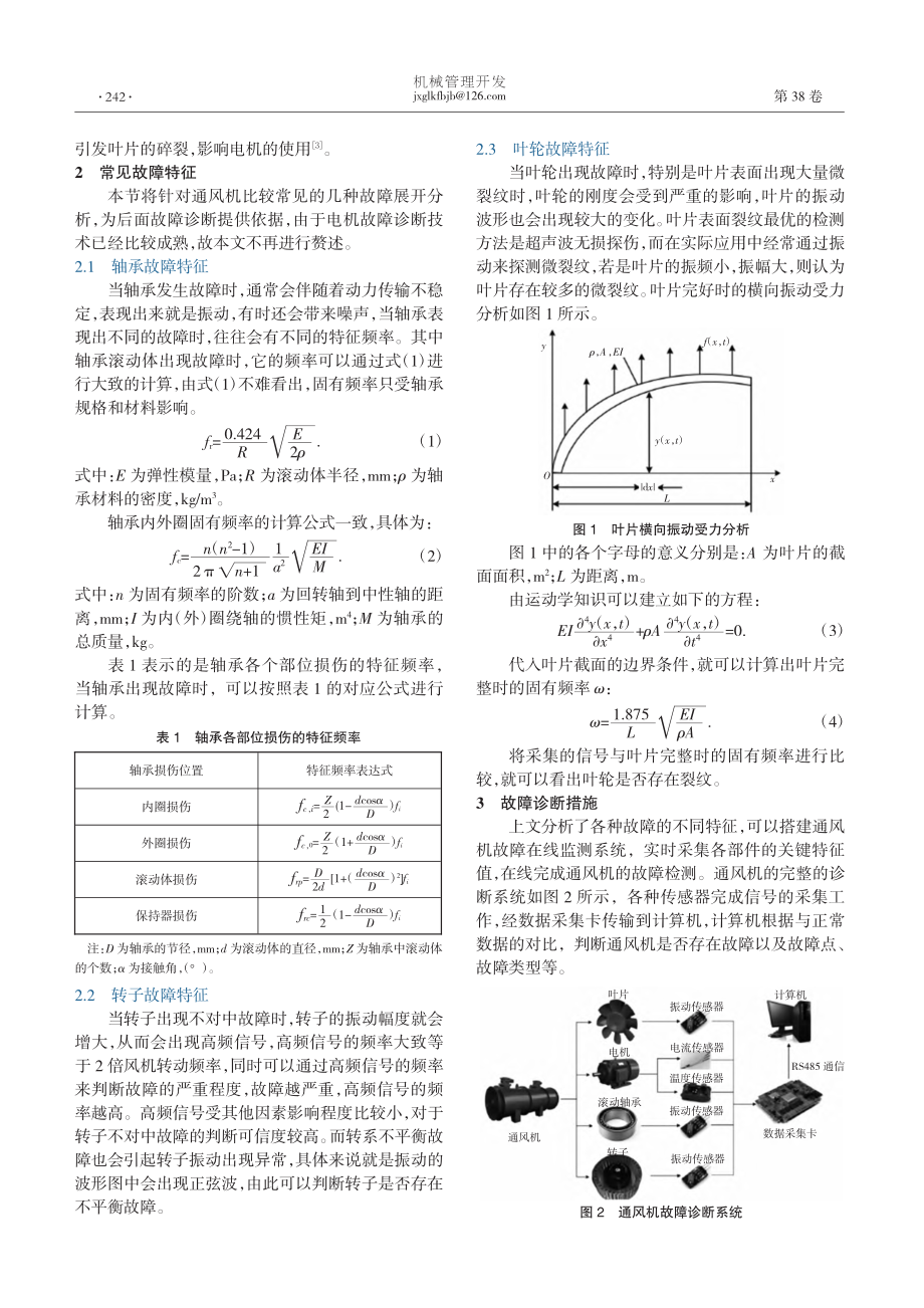 煤矿通风机常见故障类型分析及诊断措施研究_韩冰.pdf_第2页