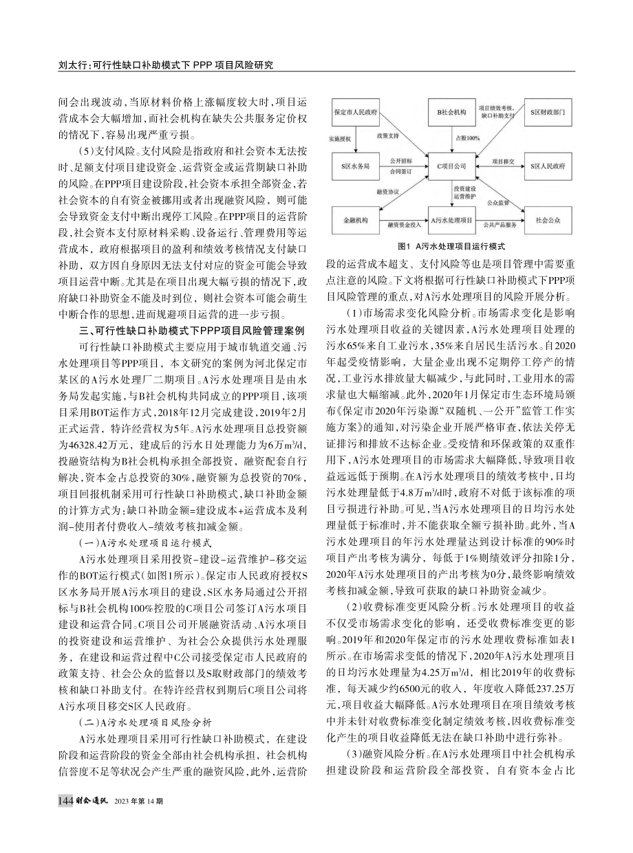 可行性缺口补助模式下PPP项目风险研究_刘太行.pdf_第3页