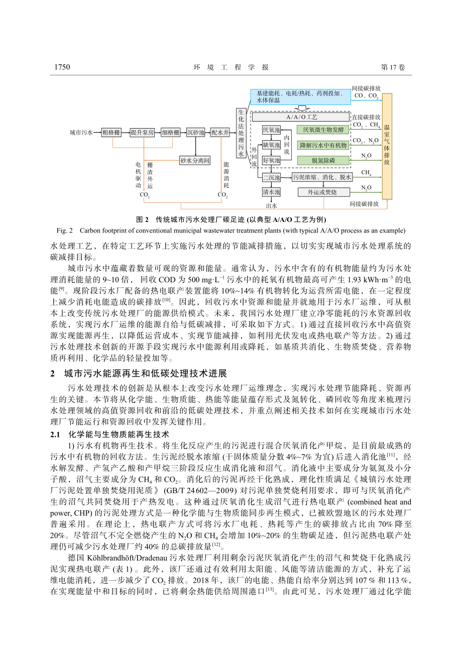 城市污水低碳和资源化技术进展与新趋势_孙猛.pdf_第3页