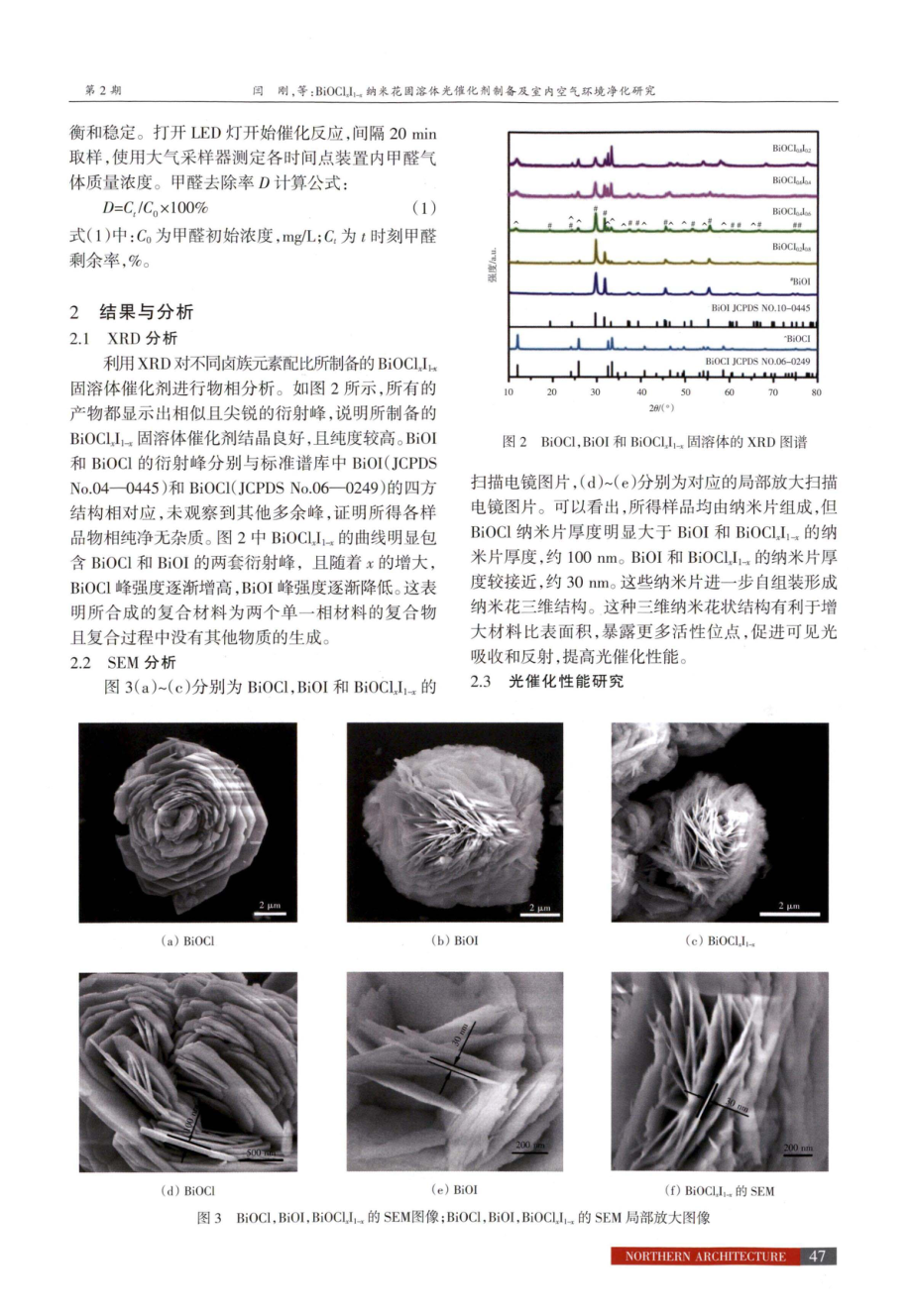 BiOCl_%28x%29I_%281-x%29纳米花固溶体光催化剂制备及室内空气环境净化研究.pdf_第3页