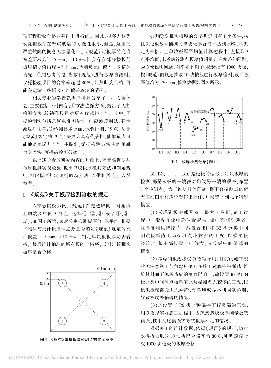 《混凝土结构工程施工质量验...中现浇混凝土板厚检测之探究_付仁.pdf_第2页