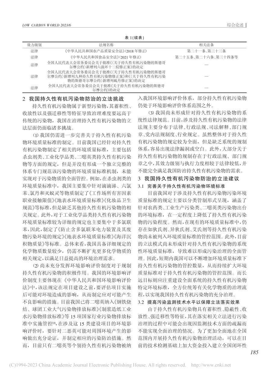 持久性有机污染物防治法律问题研究_邵逸飞.pdf_第2页