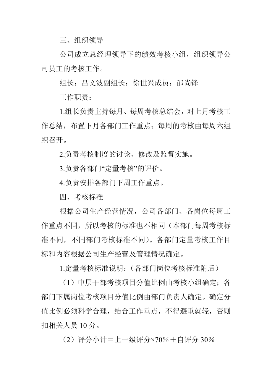 2023年某有限公司员工绩效考核细则.docx_第3页