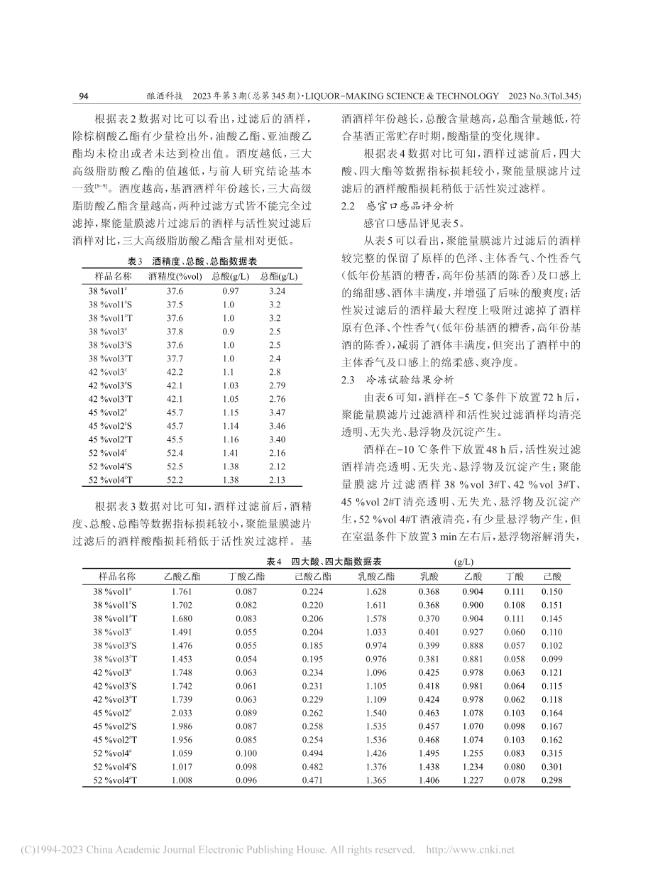 聚能量膜过滤技术对特香型白酒过滤的效果研究_项忠煌.pdf_第3页