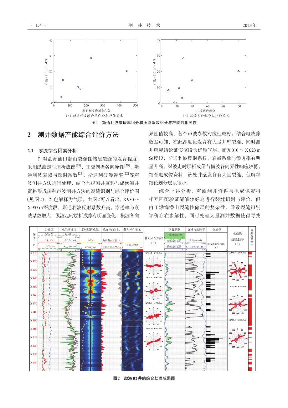 裂缝性储层产能综合测井评价新方法及应用_沈钦宇.pdf_第3页