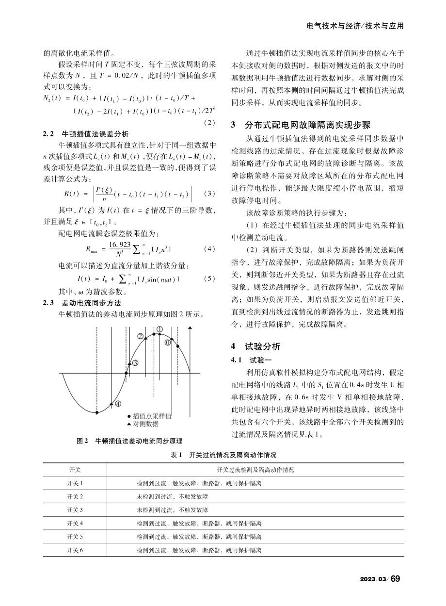 基于5G通信的分布式配电网故障隔离方案研究_刘洪朕.pdf_第2页