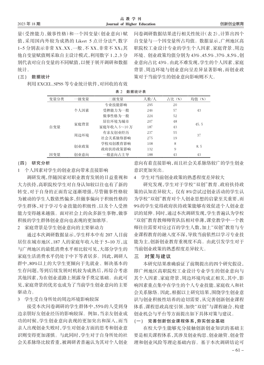 广州高职工业设计专业学生创...究——基于434名样本调研_周红云.pdf_第3页