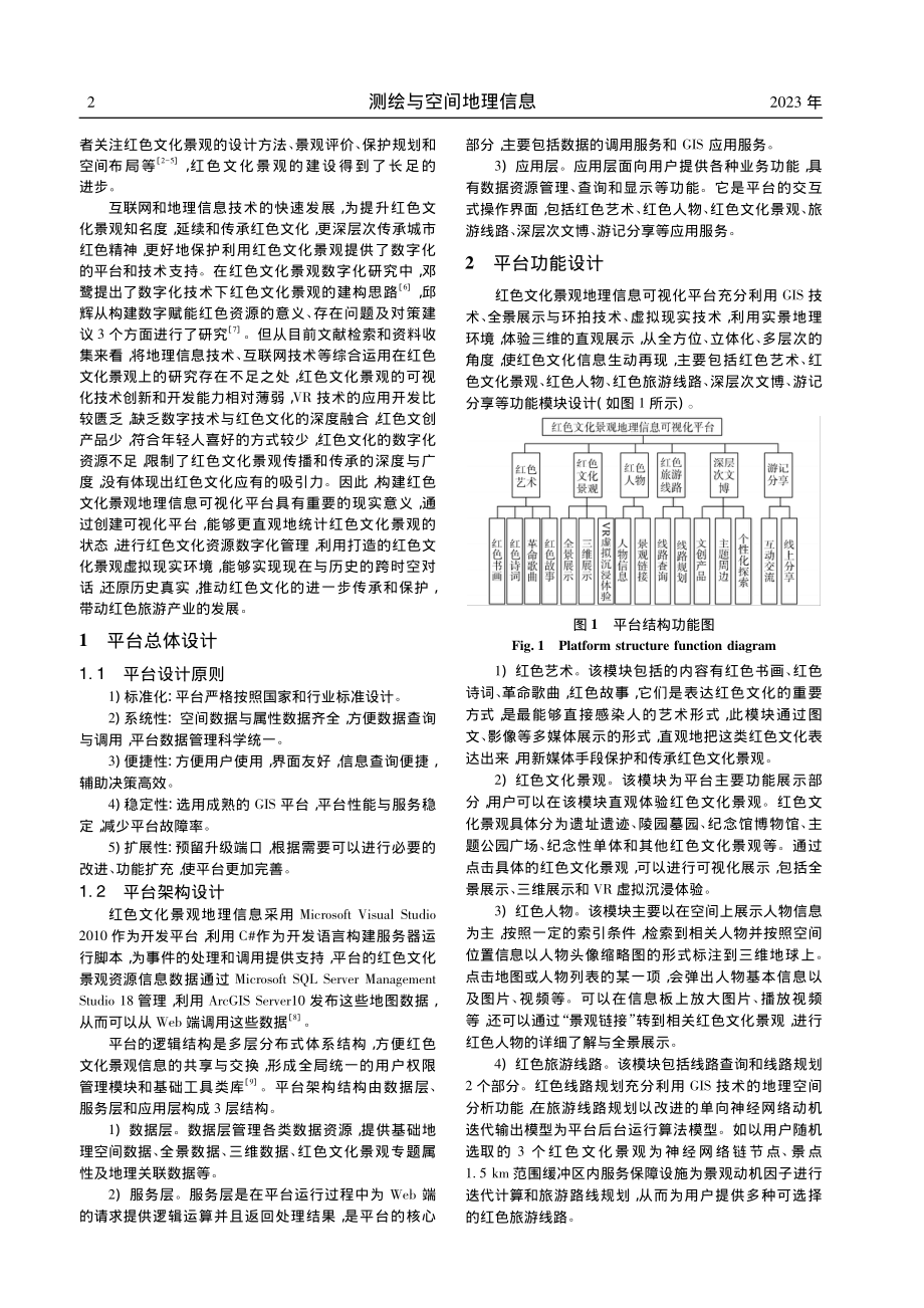 红色文化景观地理信息可视化平台构建_郭丽娟.pdf_第2页