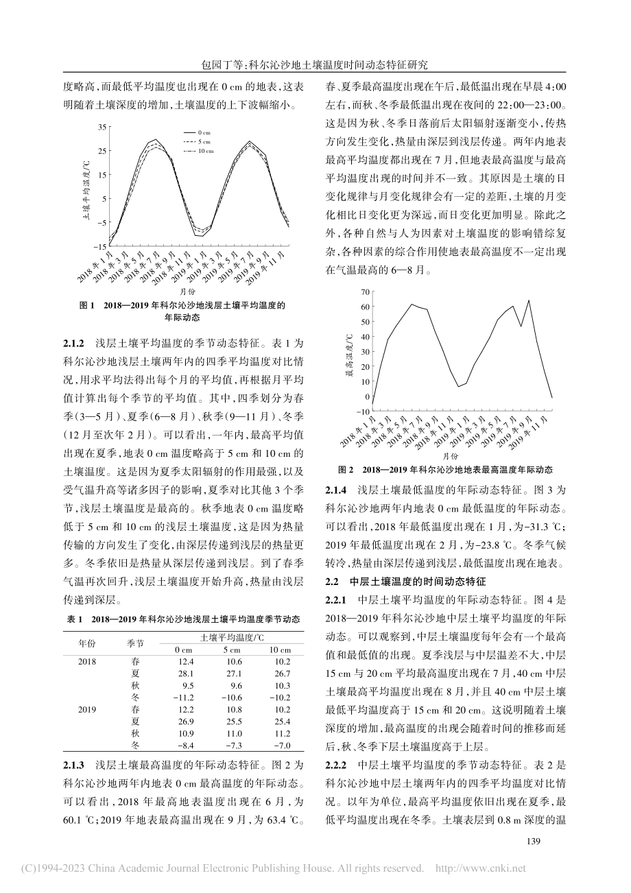 科尔沁沙地土壤温度时间动态特征研究_包园丁.pdf_第3页