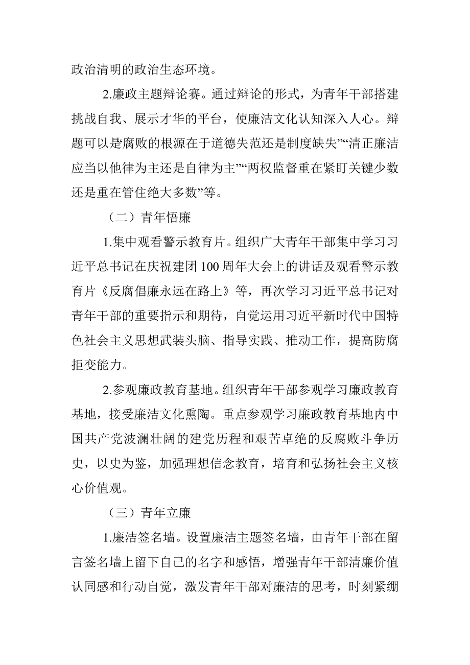 2023年团委“清廉机关 青廉有我”活动方案.docx_第2页