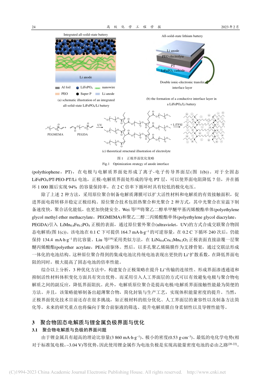 聚合物固态电解质界面及其优化的研究进展_王列.pdf_第3页