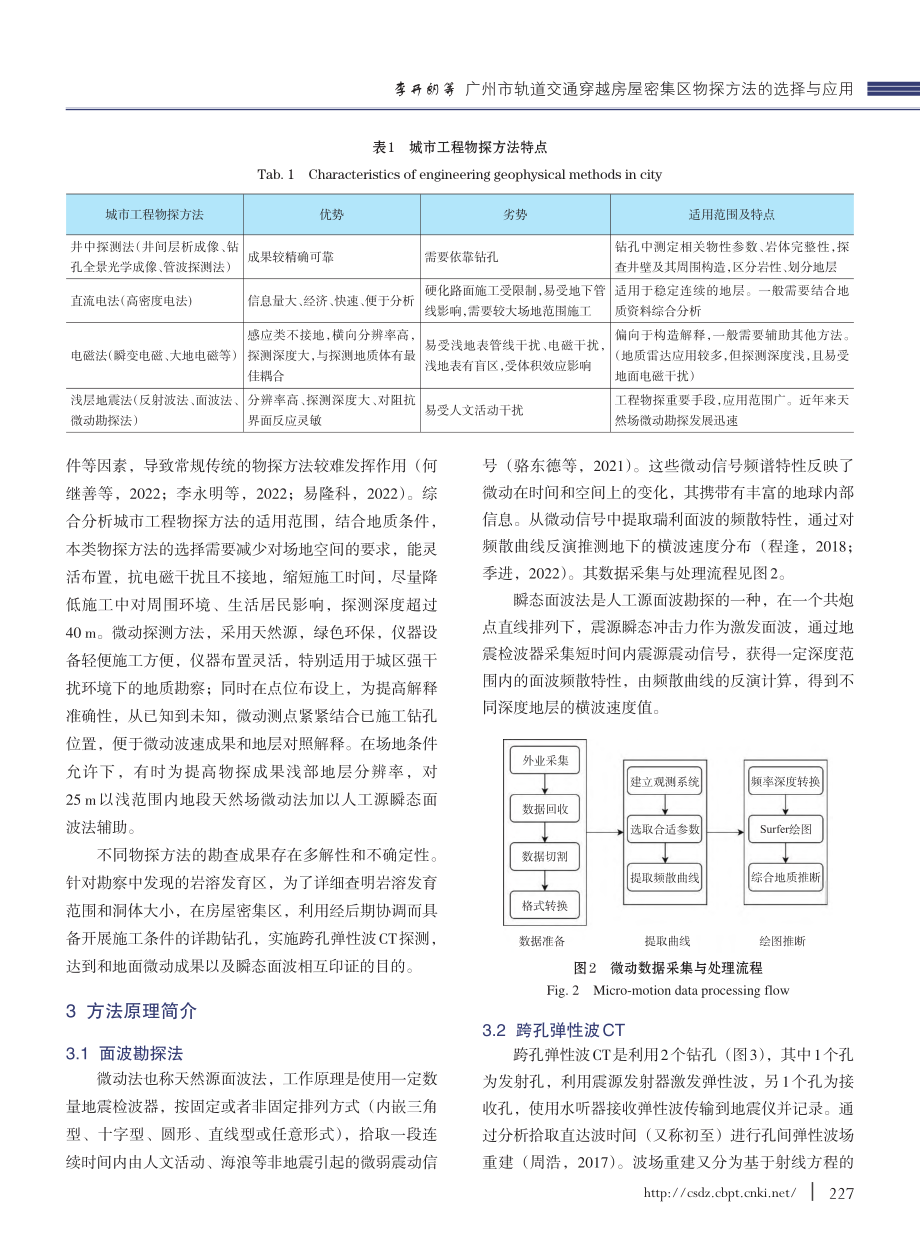 广州市轨道交通穿越房屋密集区物探方法的选择与应用_李开朗.pdf_第3页