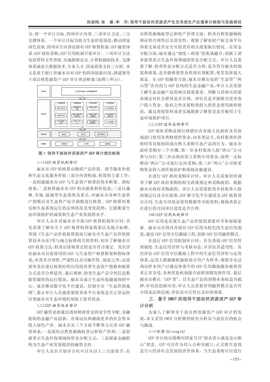 领导干部自然资源资产生态系...生产总值审计框架与实施路径_田淑梅.pdf_第2页