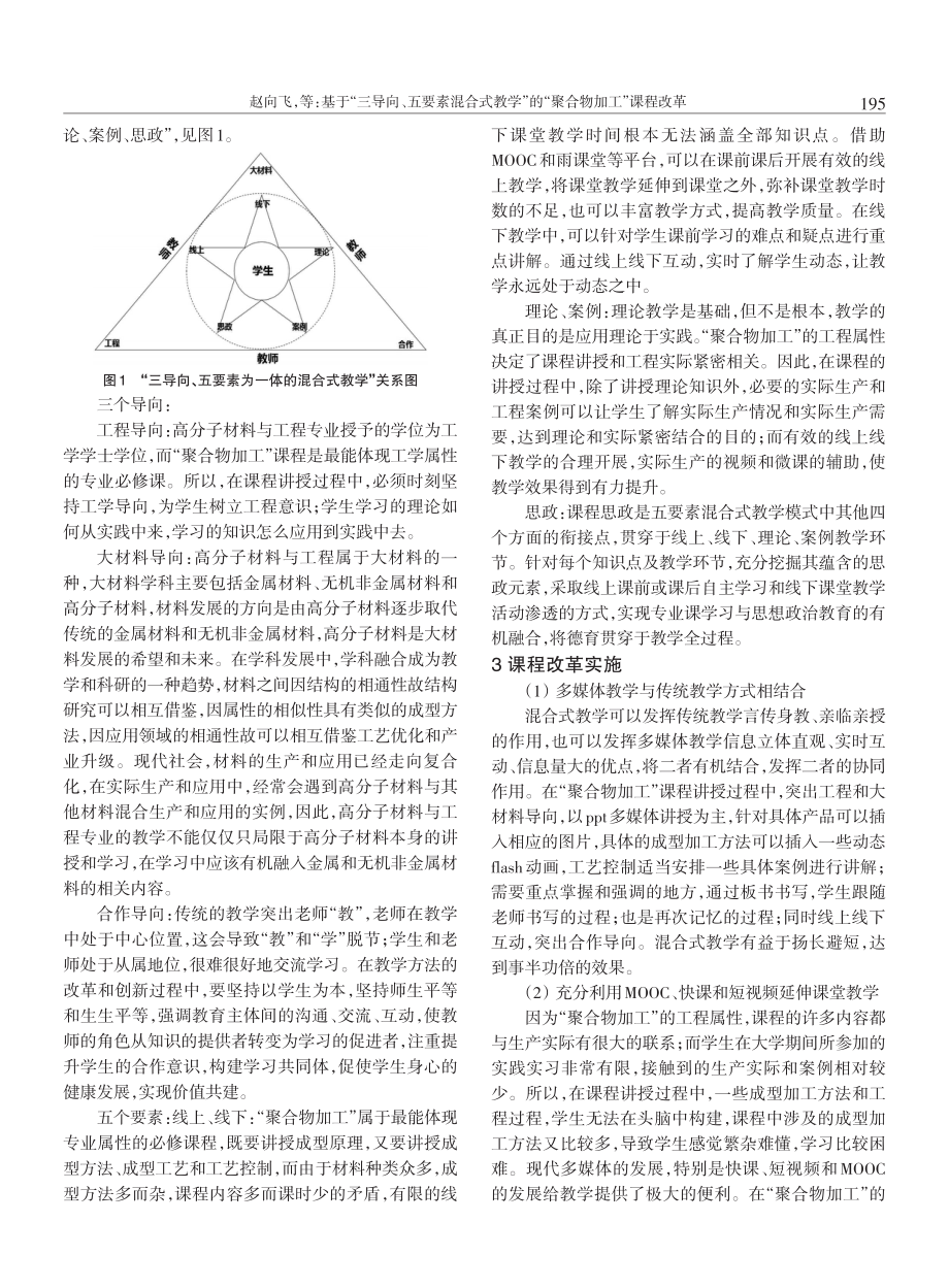 基于“三导向、五要素混合式教学”的“聚合物加工”课程改革.pdf_第2页