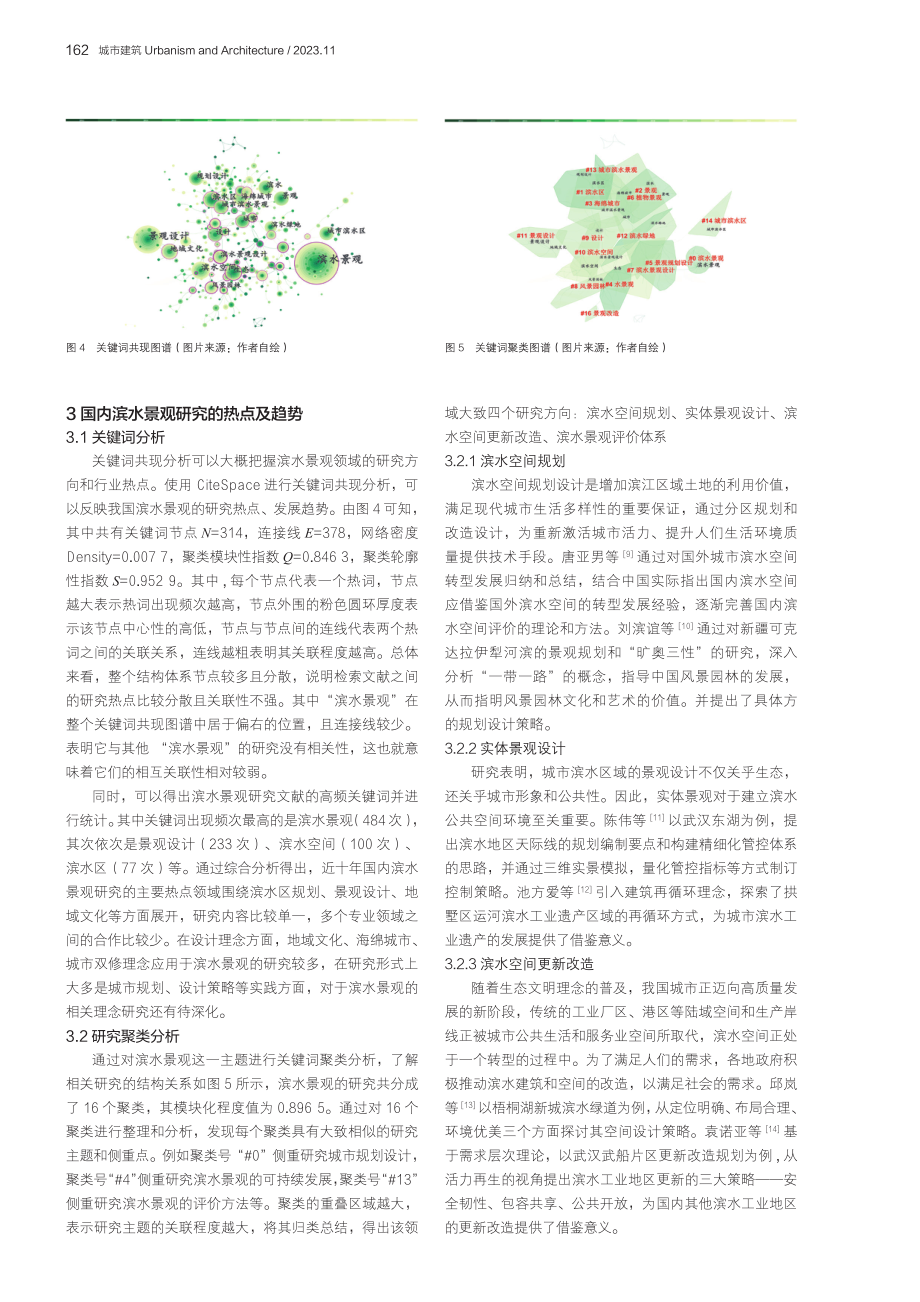 近十年国内滨水景观研究热点及进展趋势——基于CiteSpace的知识图谱量化分析.pdf_第3页