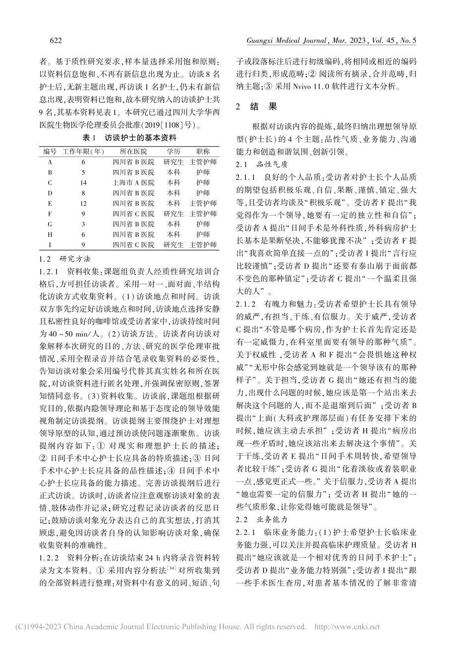 日间手术中心护士对理想领导原型认知的质性研究_黄明君.pdf_第2页