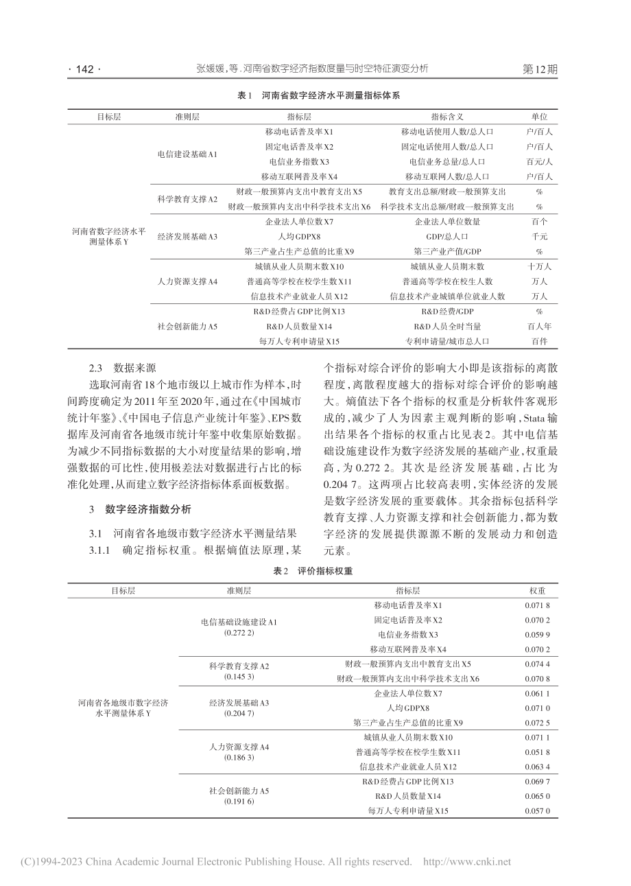 河南省数字经济指数度量与时空特征演变分析_张媛媛.pdf_第3页