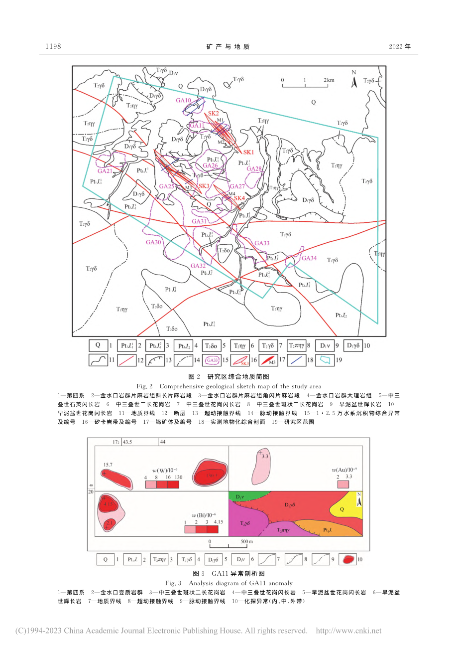 青海东昆仑东段铁勒木地区水...异常特征及钨矿找矿前景分析_张先福.pdf_第3页