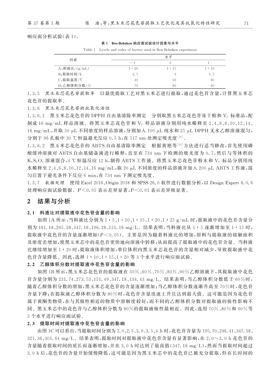 黑玉米芯花色苷提取工艺优化及其抗氧化特性研究.pdf_第3页