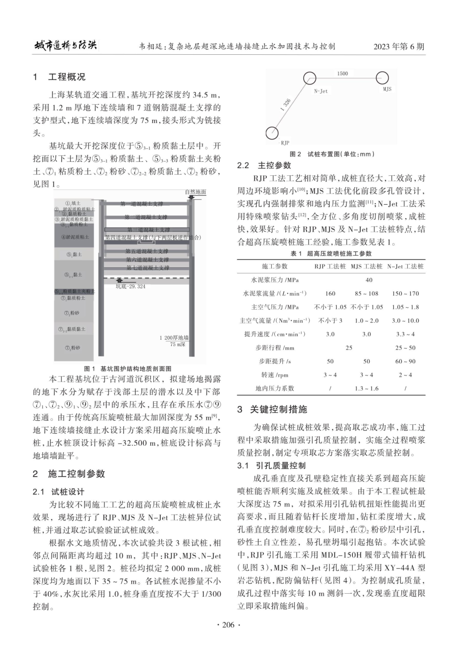 复杂地层超深地连墙接缝止水加固技术与控制.pdf_第2页