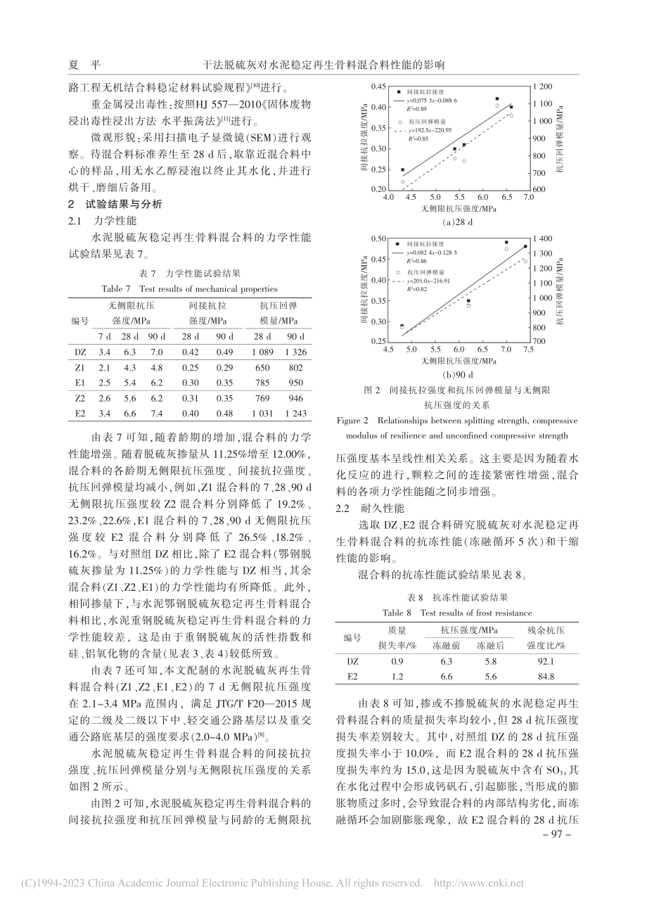 干法脱硫灰对水泥稳定再生骨料混合料性能的影响_夏平.pdf_第3页