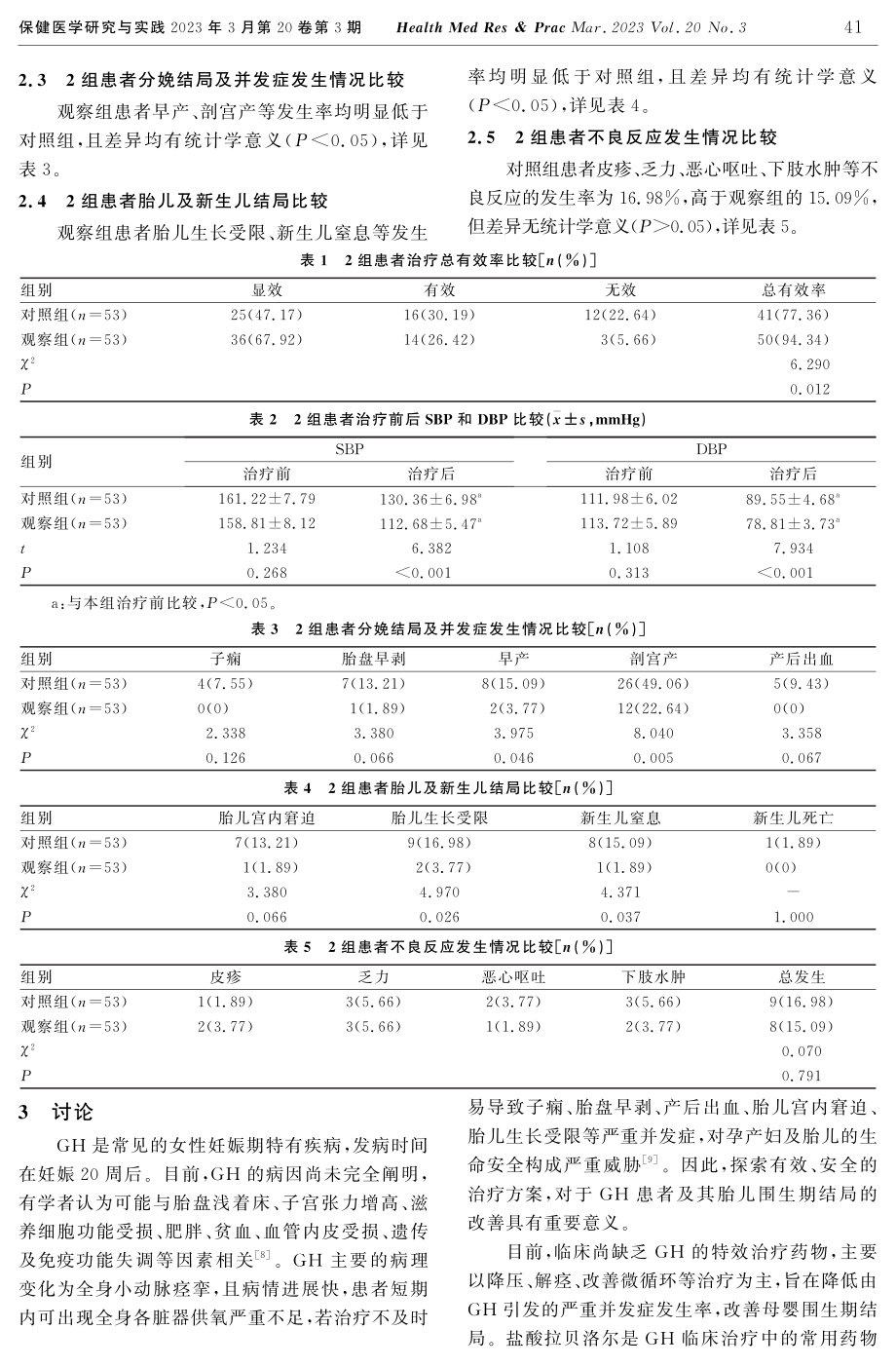 拉贝洛尔联合硝苯地平对妊娠期高血压患者母婴围生结局改善效果观察.pdf_第3页