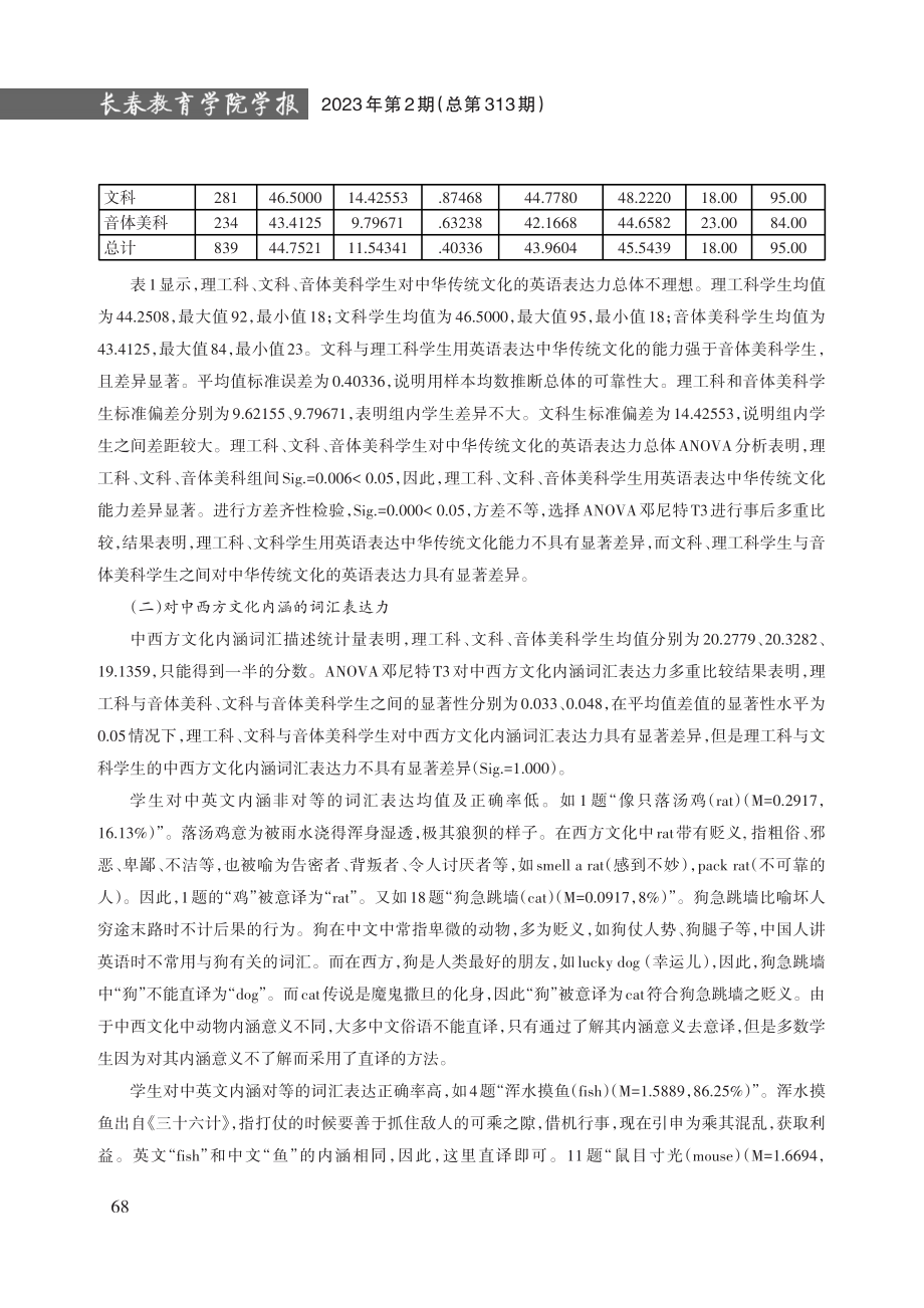 非英语专业学生对中华传统文化的英语表达力分析.pdf_第3页