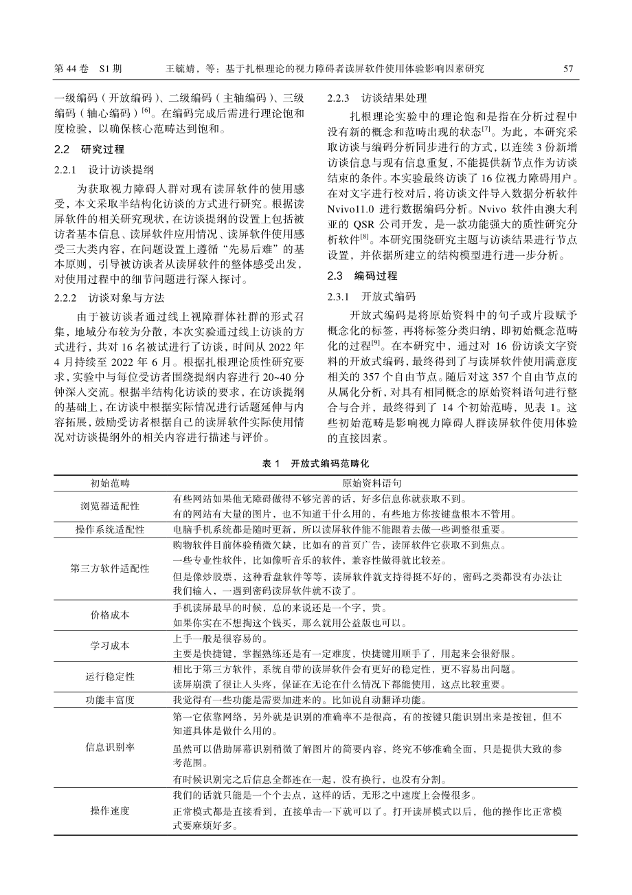 基于扎根理论的视力障碍者读屏软件使用体验影响因素研究.pdf_第2页