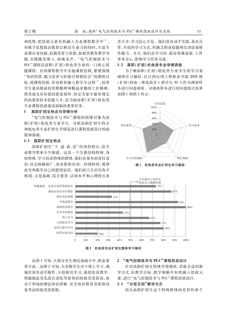 高职“电气控制技术与PLC”课程思政设计与实践.pdf_第2页