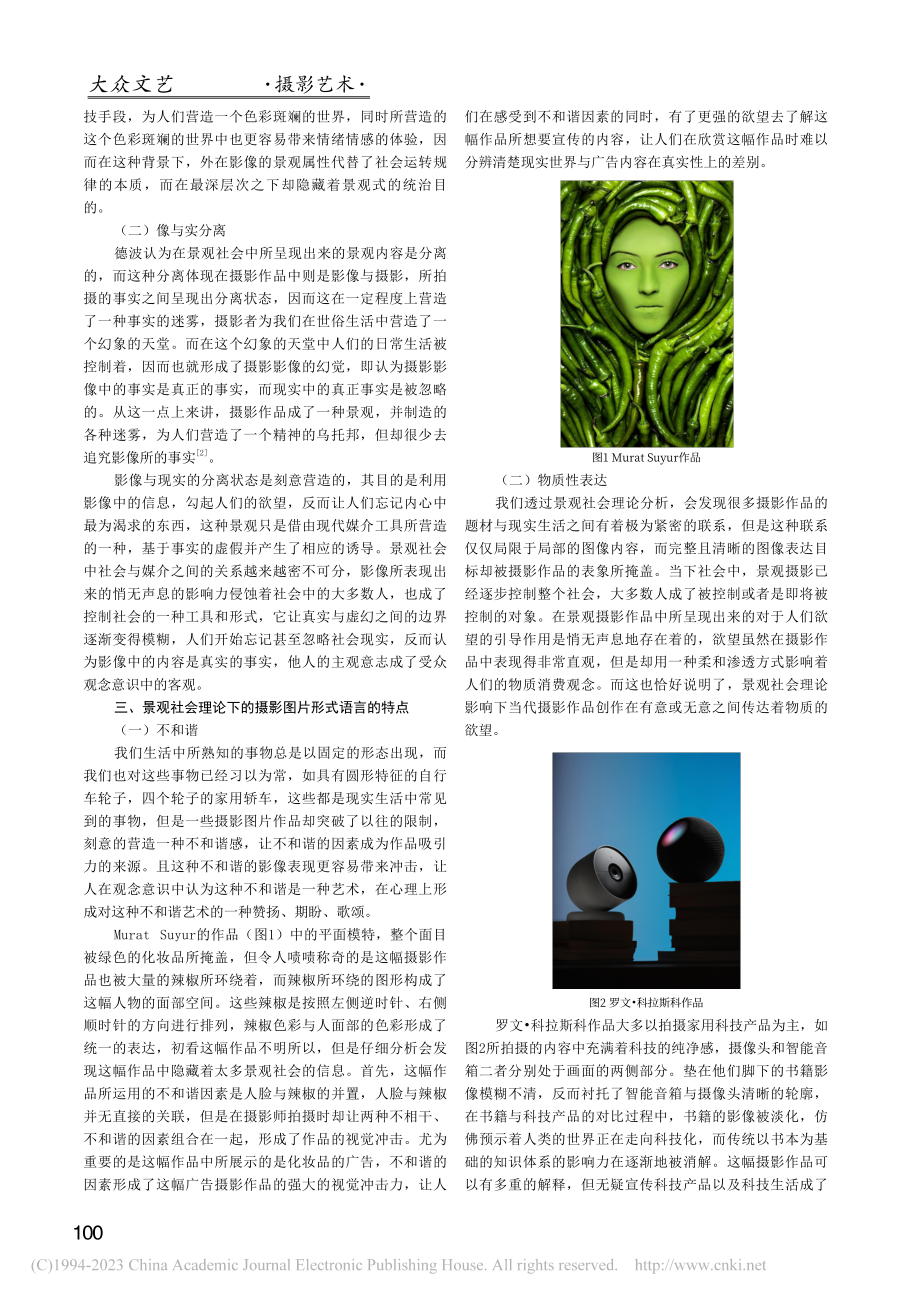 景观社会理论下当代摄影的图片形式语言_顾樱.pdf_第2页