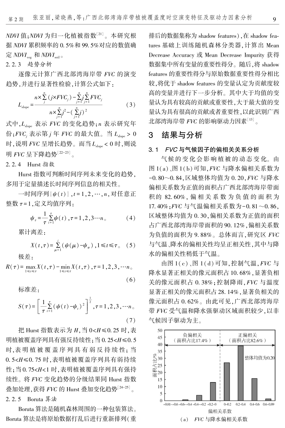 广西北部湾海岸带植被覆盖度时空演变特征及驱动力因素分析.pdf_第3页