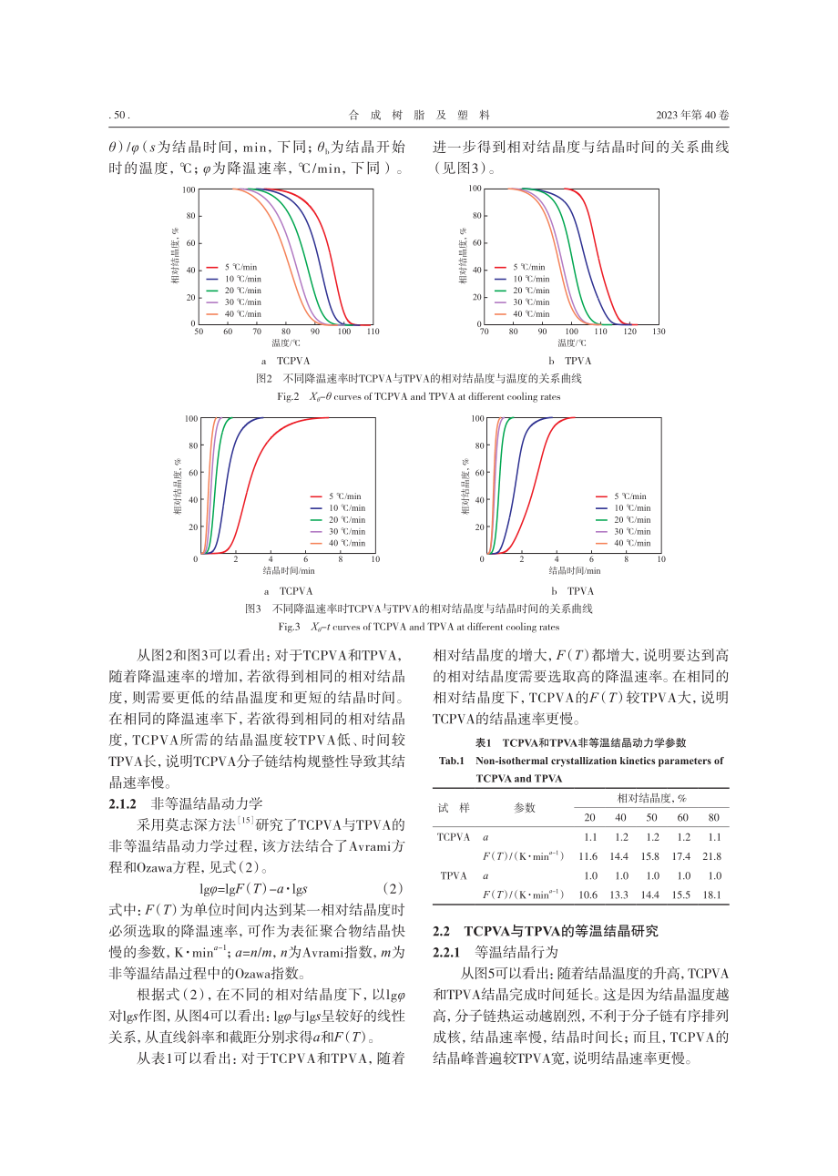 热塑性共聚改性聚乙烯醇的结晶动力学_王宇遥.pdf_第3页