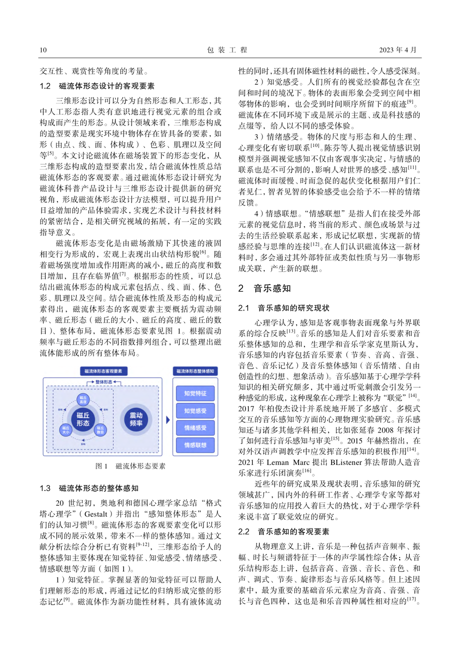 联觉效应下音乐感知与磁流体形态设计通感要素研究.pdf_第2页