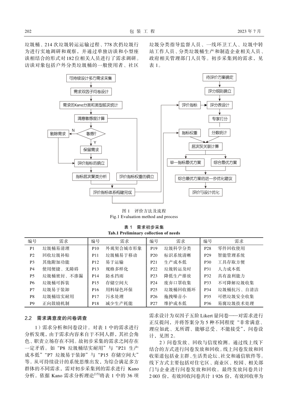 基于多方满意度的户外分类垃圾桶可持续设计评价方法_张亚军.pdf_第3页