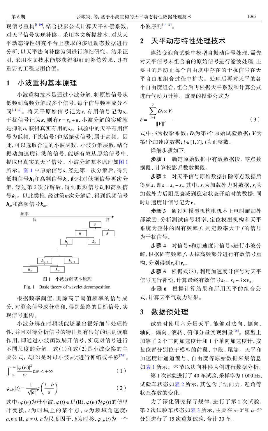 基于小波重构的天平动态特性数据处理技术.pdf_第2页