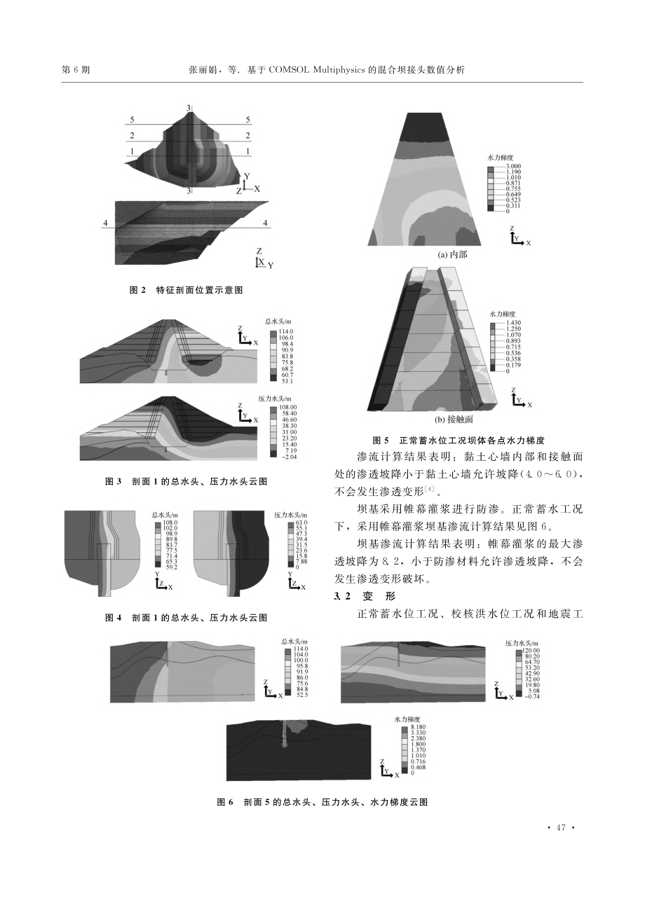 基于COMSOL_Mult...ics的混合坝接头数值分析_张丽娟.pdf_第3页