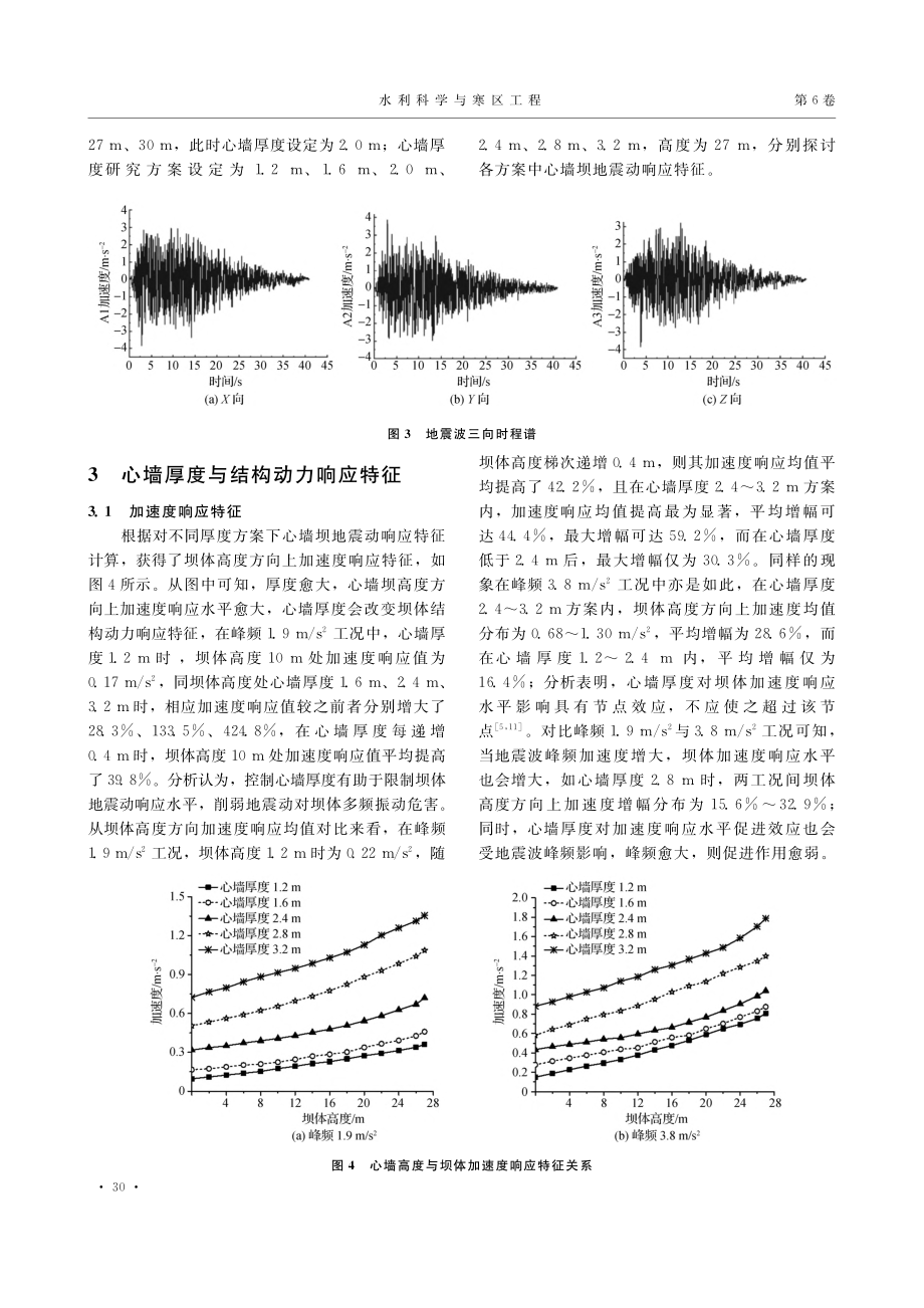 考虑地震波峰频影响下的心墙坝结构地震动响应特征研究_黄志华.pdf_第3页