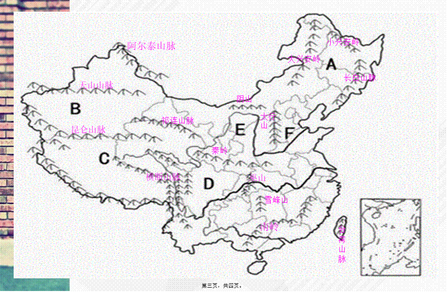 中国山脉分布图.pptx_第3页