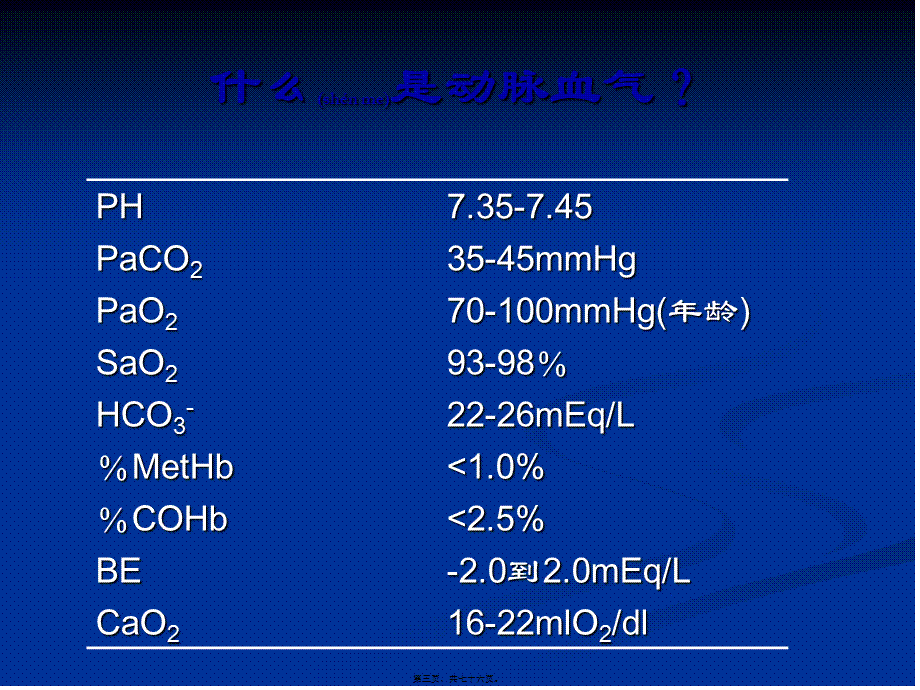 2022年医学专题—动脉血气分析讲座讲诉.ppt_第3页