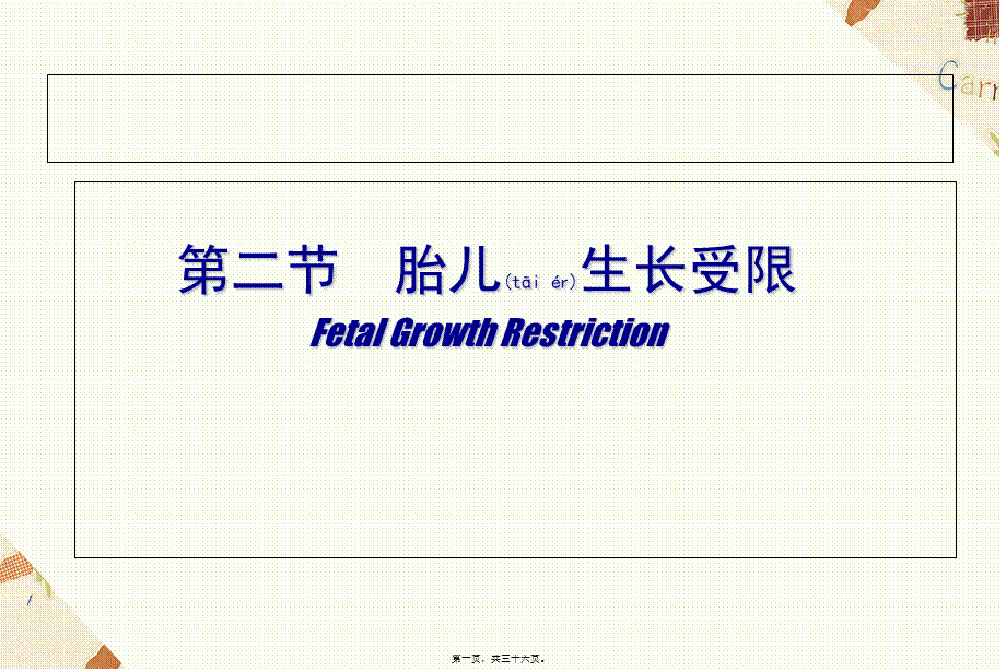 2022年医学专题—胎儿异常与多胎妊娠.ppt_第1页